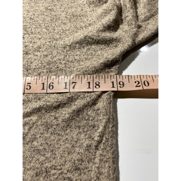 No Frills Womens Long Sleeve Soft Taupe Burnout Crop Drawstring Hoodie Size S - Picture 4 of 7